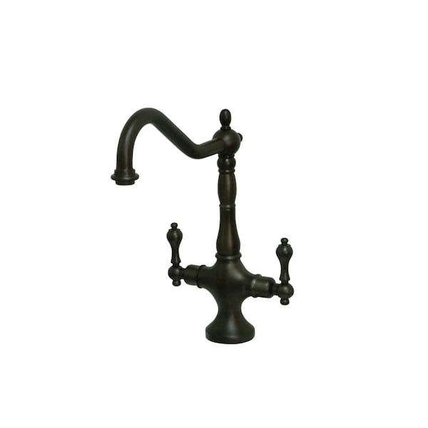 KS1775ALLS Heritage Single Hole Kitchen Faucet, Oil Rubbed Bronze